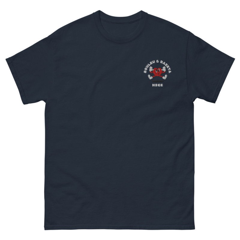 T-shirt Brodé Cœur Chambrage - Souleu & Baieta
