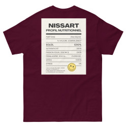 T-shirt Profil Nutritionnel du Niçois | Marque Niçoise | Souleu & Baieta