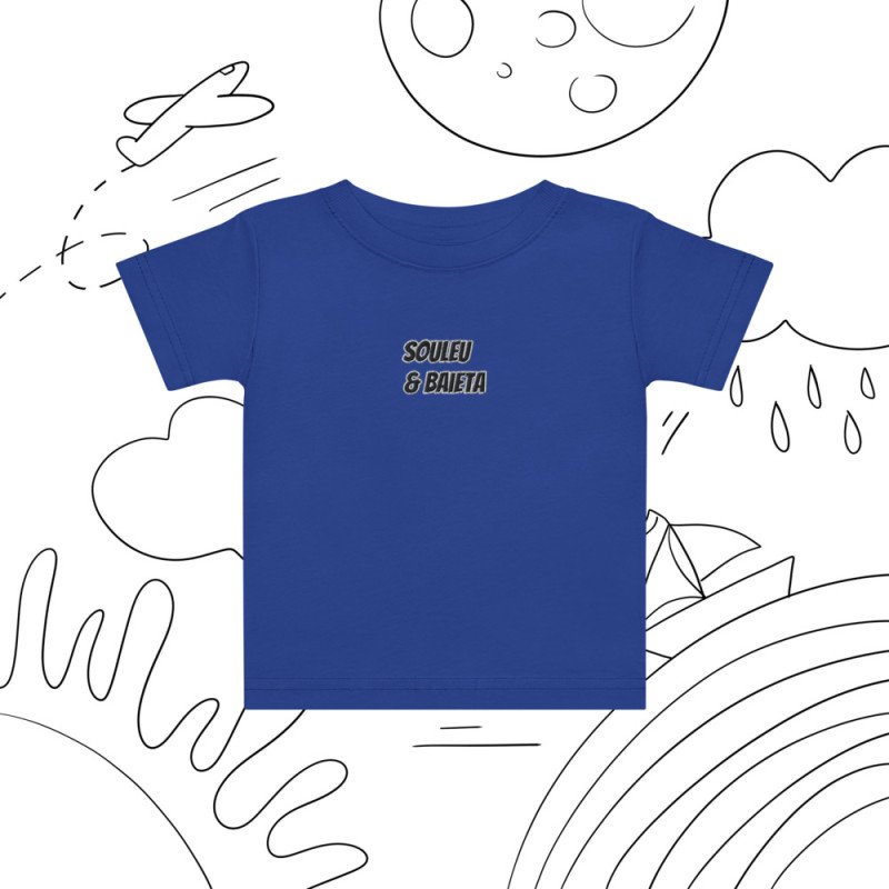 T-shirt Bébé "Profil du Niçois" – Broderie Souleu & Baieta