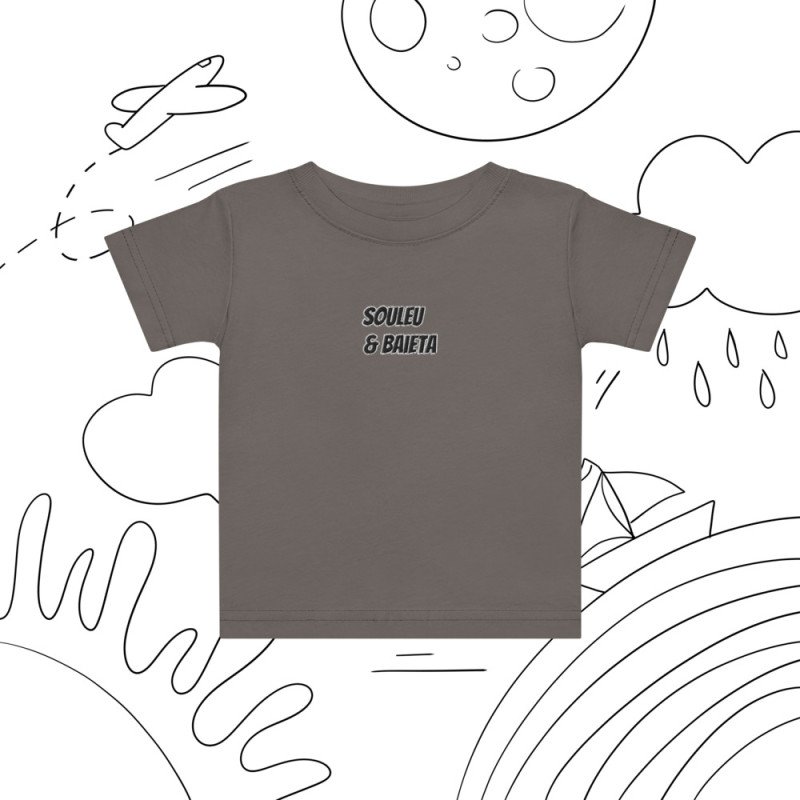 T-shirt Bébé "Profil du Niçois" – Broderie Souleu & Baieta