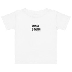 T-shirt Bébé "Profil du Niçois" – Broderie Souleu & Baieta