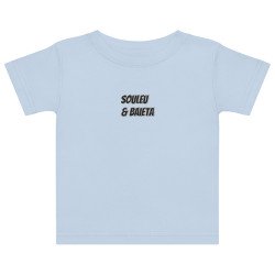 T-shirt Bébé "Profil du Niçois" – Broderie Souleu & Baieta