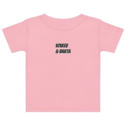 T-shirt Bébé "Profil du Niçois" – Broderie Souleu & Baieta