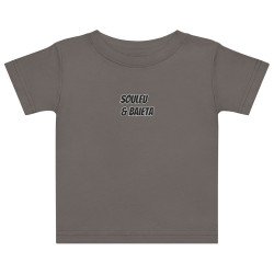 T-shirt Bébé "Profil du Niçois" – Broderie Souleu & Baieta