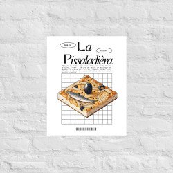 Affiche "Pissaladière – Saveur Niçoise" par Souleu & Baieta