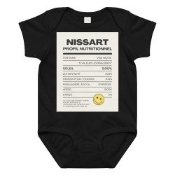 Body en jersey bébé Profil nutritionnel du Niçois - Souleu & Baieta