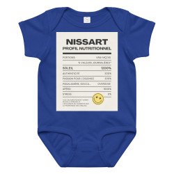 Body en jersey bébé Profil nutritionnel du Niçois - Souleu & Baieta