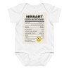 Body en jersey bébé Profil nutritionnel du Niçois - Souleu & Baieta