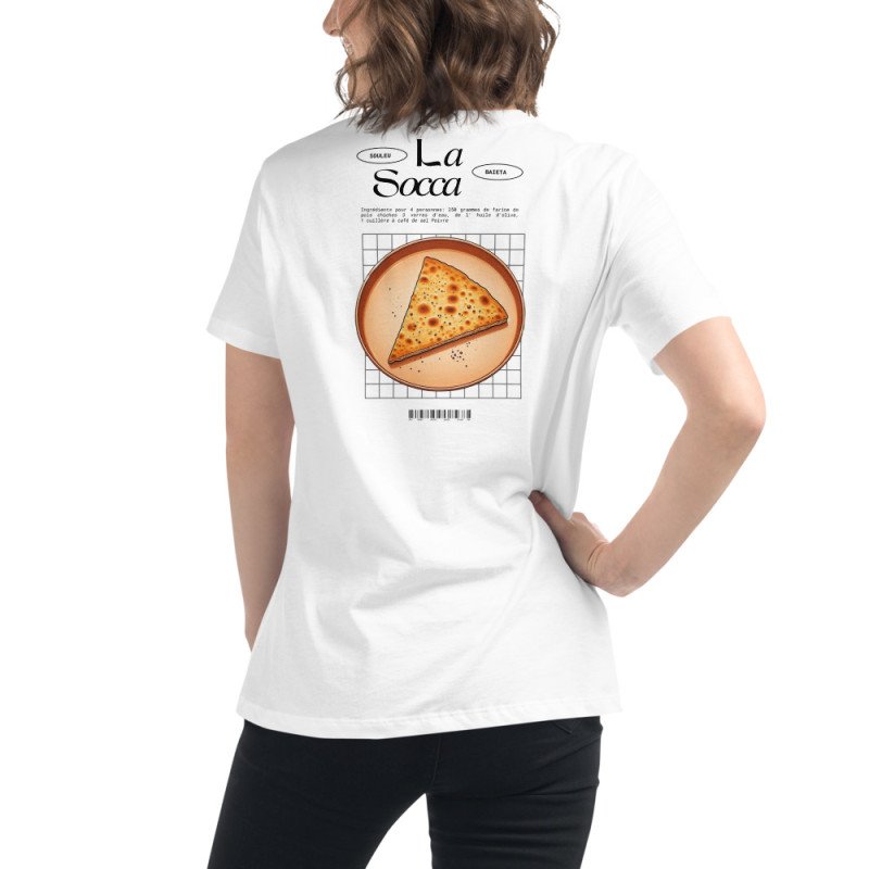 T-shirt femme "La Socca" – Tradition Niçoise par Souleu & Baieta T-shirt femme "La Socca" – Tradition Niçoise par Souleu & Baieta