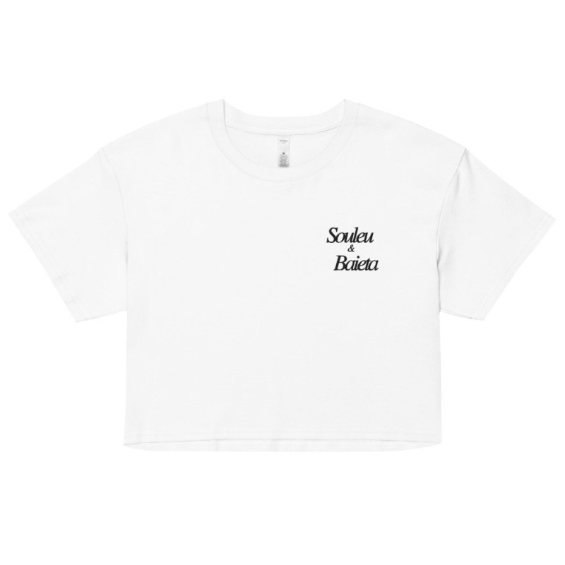 Crop Top "Socca" – Tradition Niçoise par Souleu & Baieta Crop Top "Socca" – Tradition Niçoise par Souleu & Baieta