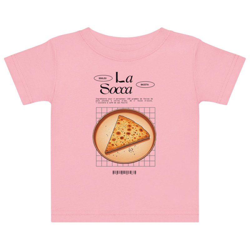 T-shirt bébé "La Socca" – Tradition Niçoise par Souleu & Baieta T-shirt bébé "La Socca" – Tradition Niçoise par Souleu & Baieta