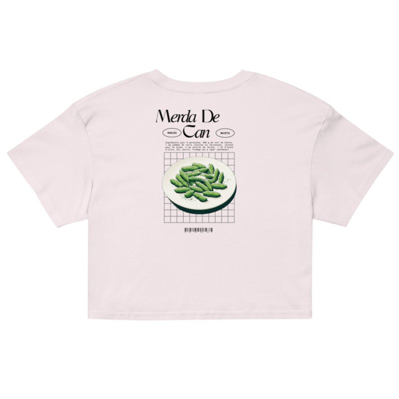 Crop Top "Merda de Can" – Saveur Niçoise Broderie Souleu & Baieta Crop Top "Merda de Can" – Saveur Niçoise Broderie Souleu & Baieta
