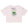 Crop Top "Merda de Can" – Saveur Niçoise Broderie Souleu & Baieta