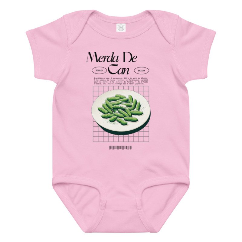 Body bébé "Merda de Can" Saveur Niçoise avec du caractère dès le berceau par Souleu & Baieta Body bébé "Merda de Can" Saveur Niçoise avec du caractère dès le berceau par Souleu & Baieta