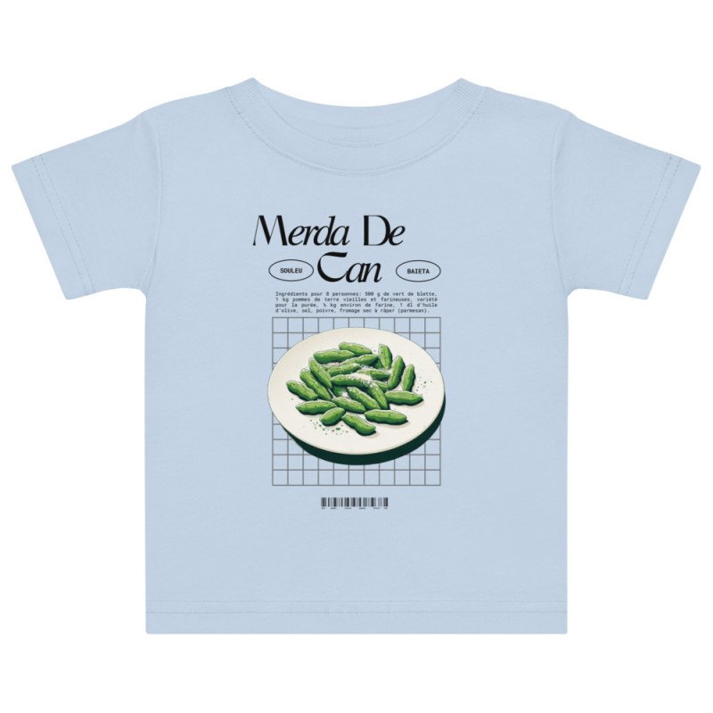 T-shirt bébé "Merda de Can" – Saveur Niçoise par Souleu & Baieta T-shirt bébé "Merda de Can" – Saveur Niçoise par Souleu & Baieta