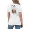 T-shirt femme Lou Pan Bagnat – Trésor de la Méditerranée avec broderie "Souleu & Baieta"