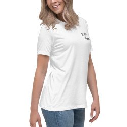 T-shirt femme Lou Pan Bagnat – Trésor de la Méditerranée avec broderie "Souleu & Baieta"