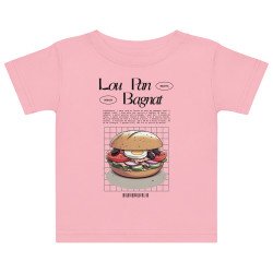 T-shirt bébé Lou Pan Bagnat – Trésor de la Méditerranée avec broderie "Souleu & Baieta"