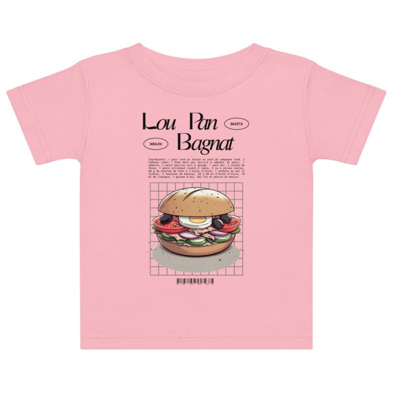 T-shirt bébé Lou Pan Bagnat – Trésor de la Méditerranée avec broderie "Souleu & Baieta" T-shirt bébé Lou Pan Bagnat – Trésor de la Méditerranée avec broderie "Souleu & Baieta"