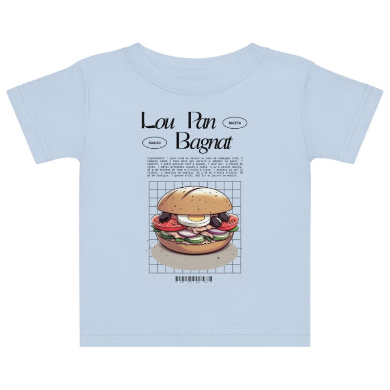 T-shirt bébé Lou Pan Bagnat – Trésor de la Méditerranée avec broderie "Souleu & Baieta" T-shirt bébé Lou Pan Bagnat – Trésor de la Méditerranée avec broderie "Souleu & Baieta"
