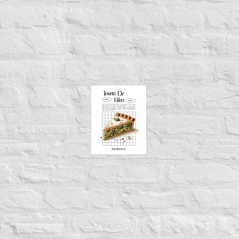 Affiche "Tourta de Blea" – Douceur Niçoise par Souleu & Baieta Affiche "Tourta de Blea" – Douceur Niçoise par Souleu & Baieta