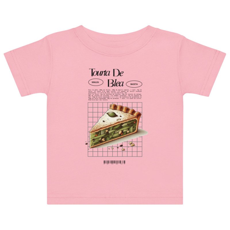 T-shirt Bébé "Tourta de Blea" Une douceur niçoise par Souleu & Baieta