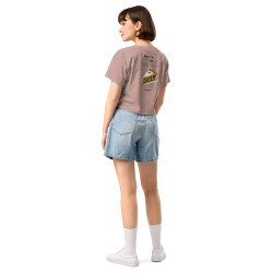 Crop top Tourta de Blea – Une douceur niçoise avec broderie "Souleu & Baieta"