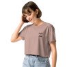 Crop top Tourta de Blea – Une douceur niçoise avec broderie "Souleu & Baieta"