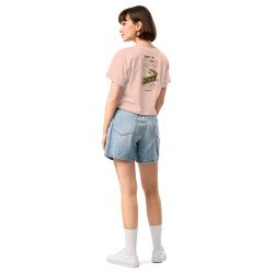 Crop top Tourta de Blea – Une douceur niçoise avec broderie "Souleu & Baieta"
