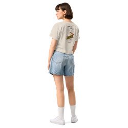 Crop top Tourta de Blea – Une douceur niçoise avec broderie "Souleu & Baieta"