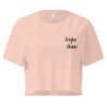 Crop top Tourta de Blea – Une douceur niçoise avec broderie "Souleu & Baieta"