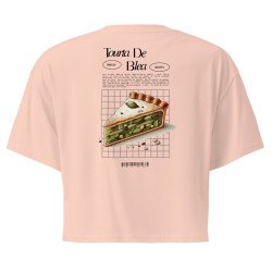 Crop top Tourta de Blea – Une douceur niçoise avec broderie "Souleu & Baieta"