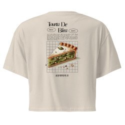 Crop top Tourta de Blea – Une douceur niçoise avec broderie "Souleu & Baieta"