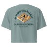 Crop top "La Pissaladièra - Pause Fringale" avec broderie Souleu & Baieta