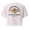 Crop top "La Pissaladièra - Pause Fringale" avec broderie Souleu & Baieta