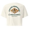 Crop top "La Pissaladièra - Pause Fringale" avec broderie Souleu & Baieta