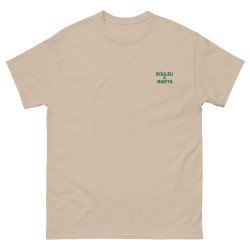 T-shirt "La Pissaladièra - Pause Fringale" avec broderie Souleu & Baieta