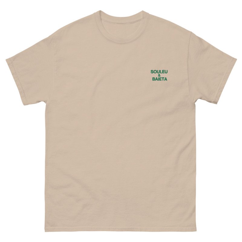 T-shirt "La Pissaladièra - Pause Fringale" avec broderie Souleu & Baieta T-shirt "La Pissaladièra - Pause Fringale" avec broderie Souleu & Baieta