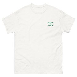 T-shirt "La Pissaladièra - Pause Fringale" avec broderie Souleu & Baieta