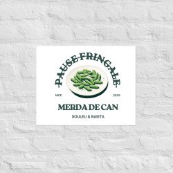 Affiche "Merda de Can – Pause Fringale" La cuisine niçoise