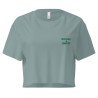 Crop top "Merda de Can – Pause Fringale" avec broderie "Souleu & Baieta"