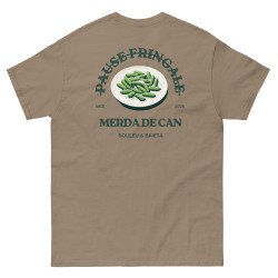 T-shirt "Merda de Can – Pause Fringale" avec broderie "Souleu & Baieta"