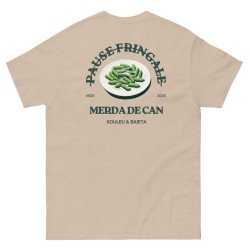 T-shirt "Merda de Can – Pause Fringale" avec broderie "Souleu & Baieta"