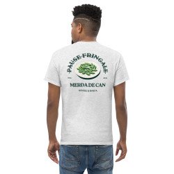T-shirt "Merda de Can – Pause Fringale" avec broderie "Souleu & Baieta"