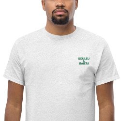 T-shirt "Merda de Can – Pause Fringale" avec broderie "Souleu & Baieta"