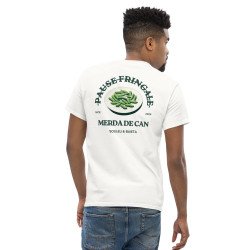 T-shirt "Merda de Can – Pause Fringale" avec broderie "Souleu & Baieta"