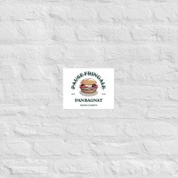 Affiche “Pan Bagnat – Pause Fringale” version Bistrot