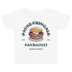 T-shirt Bébé “Pan Bagnat – Pause Fringale” | Style bistrot