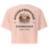 Crop Top “Pan Bagnat – Pause Fringale” | Style bistrot avec broderie “Souleu & Baieta”