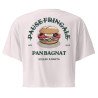 Crop Top “Pan Bagnat – Pause Fringale” | Style bistrot avec broderie “Souleu & Baieta”